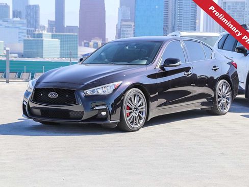 Used 2023 INFINITI Q50 Red Sport 400 w/ Black Opal Edition RWD image 1