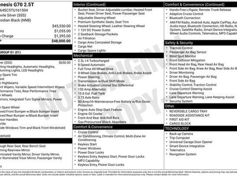 Used 2026 Genesis G70 2.5T image 1