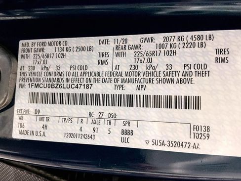 Used 2020 Ford Escape SE Sport FWD image 42