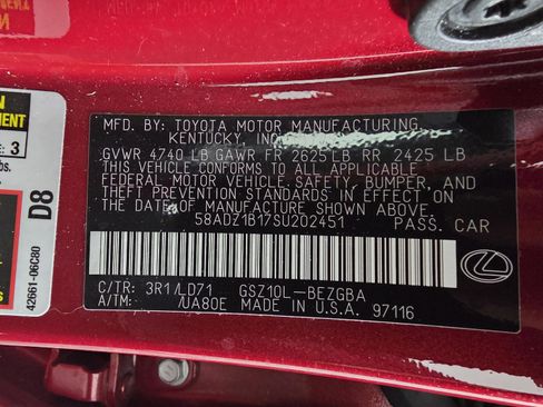 Certified 2025 Lexus ES 350 ES 350 w/ Premium Package image 30