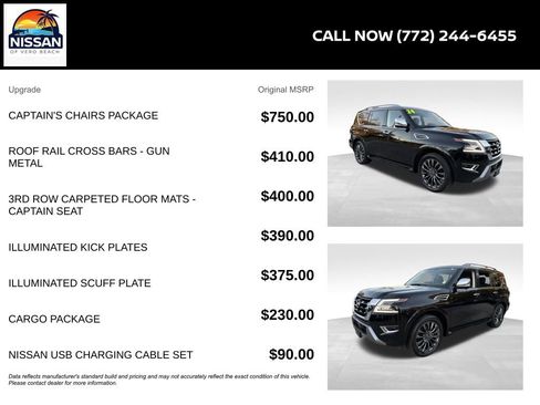 Certified 2024 Nissan Armada Platinum w/ Captain's Chairs Package image 6