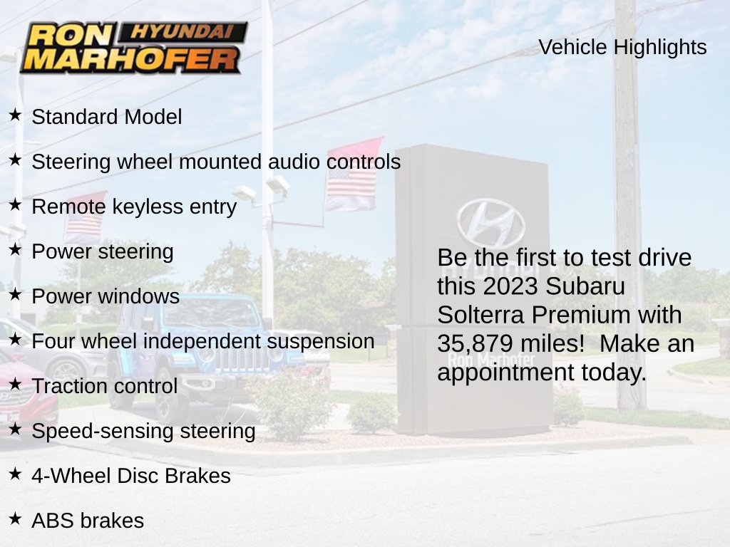Used 2023 Subaru Solterra AWD image 2