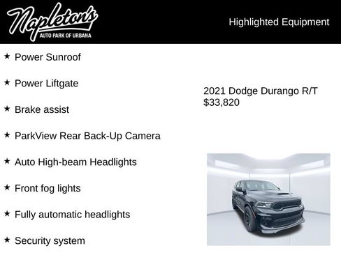 Used 2021 Dodge Durango R/T w/ Blacktop Package AWD/4WD image 8