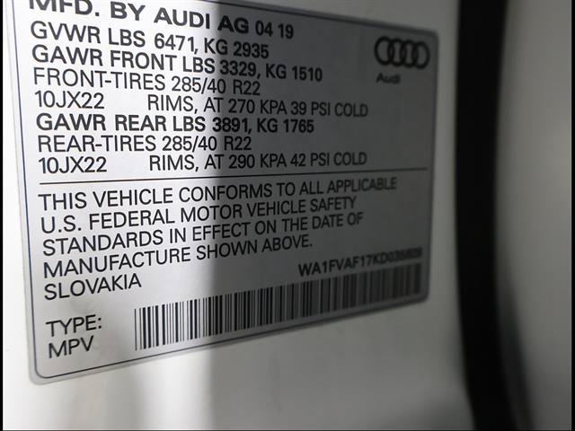 Used 2019 Audi Q8 Prestige AWD/4WD image 12