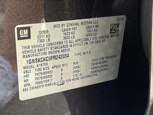 Used 2015 Chevrolet Tahoe LTZ AWD/4WD image 16
