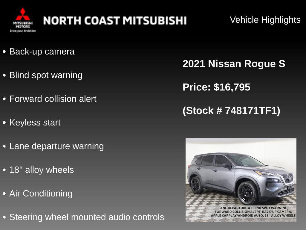Used 2021 Nissan Rogue S AWD/4WD image 2