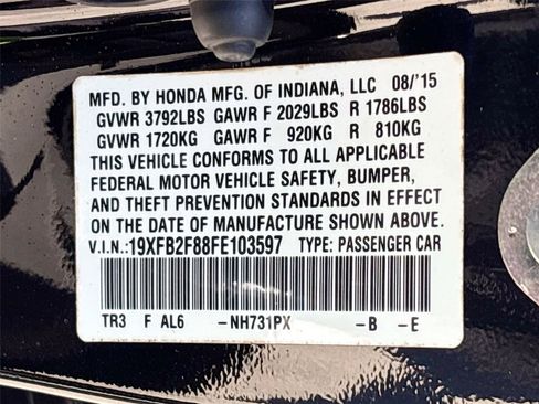 Used 2015 Honda Civic EX image 33