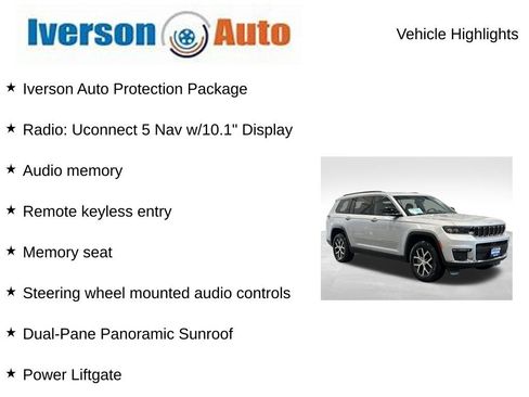Used 2024 Jeep Grand Cherokee L Limited w/ Luxury Tech Group II image 2