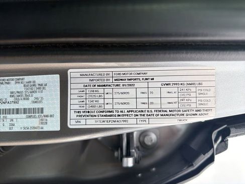 Used 2022 Ford F150 Lariat w/ Equipment Group 502A High AWD/4WD image 60