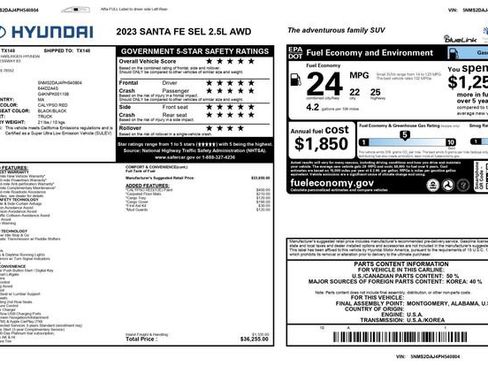 Used 2023 Hyundai Santa Fe SEL image 33