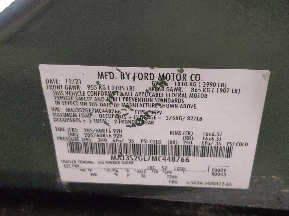 Used 2021 Ford EcoSport SE FWD image 33
