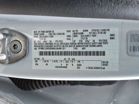 Used 2022 Ford Escape SE FWD image 37