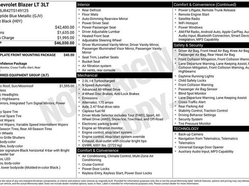 Used 2026 Chevrolet Blazer LT AWD/4WD image 6
