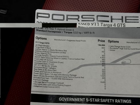 Certified 2025 Porsche 911 Targa 4 GTS AWD/4WD image 60