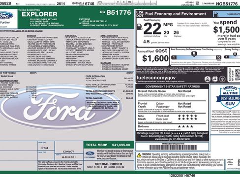 Used 2022 Ford Explorer XLT w/ Class IV Trailer Tow Package AWD/4WD image 4
