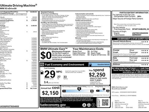 Used 2026 BMW X3 xDrive30 w/ Premium Package image 9