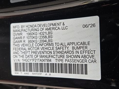 New 2026 Honda Accord LX image 19
