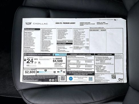 New 2026 Cadillac CT5 Premium Luxury w/ Technology Package AWD/4WD image 14