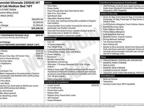Used 2024 Chevrolet Silverado 2500 W/T w/ WT Fleet Convenience Package AWD/4WD image 56
