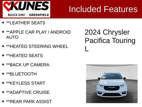 Used 2024 Chrysler Pacifica Touring-L FWD image 2