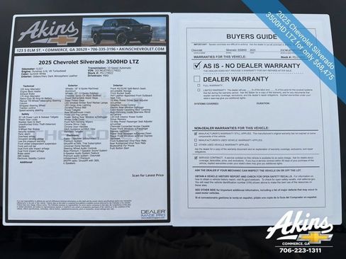 Used 2025 Chevrolet Silverado 3500 LTZ w/ LTZ Premium Package AWD/4WD image 13