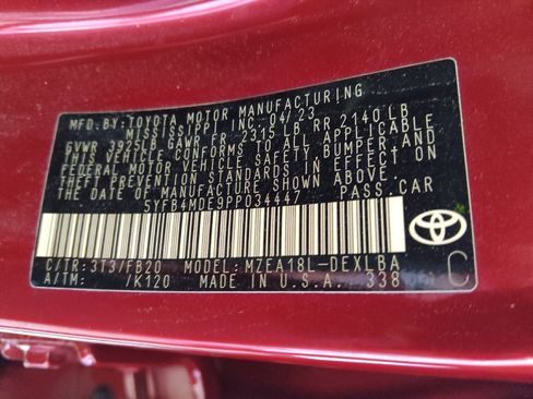Used 2023 Toyota Corolla LE w/ LE Convenience Package FWD image 33