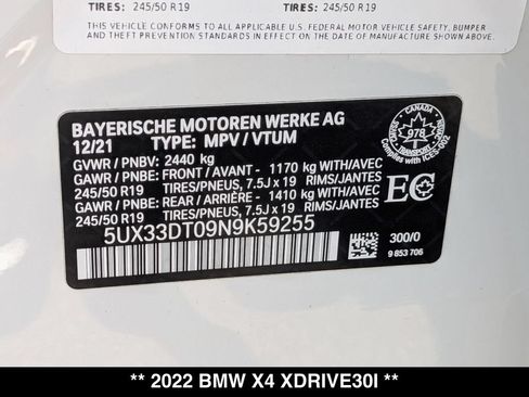 Used 2022 BMW X4 xDrive30i AWD/4WD image 29