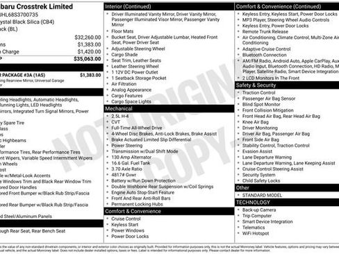 Certified 2025 Subaru Crosstrek 2.5i Limited w/ Popular Package #3A image 13