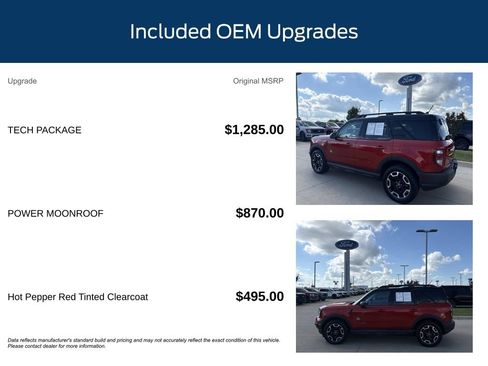 Used 2022 Ford Bronco Sport Outer Banks w/ Tech Package AWD/4WD image 11