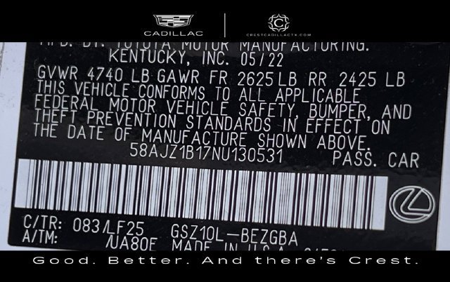 Used 2022 Lexus ES 350 F Sport FWD image 30