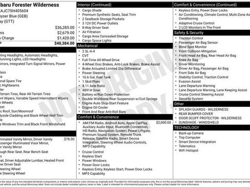 Used 2025 Subaru Forester Wilderness AWD/4WD image 26