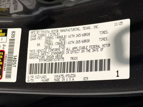 New 2026 Toyota Tundra Platinum AWD/4WD image 26