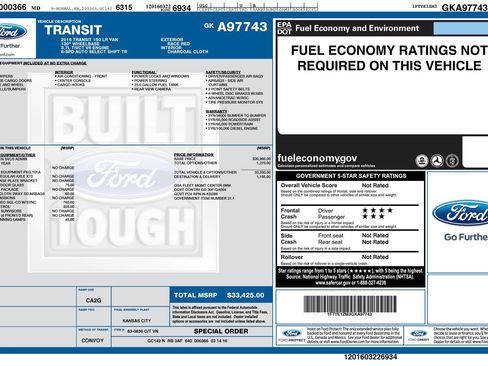 Used 2016 Ford Transit 150 130 Low Roof RWD image 2