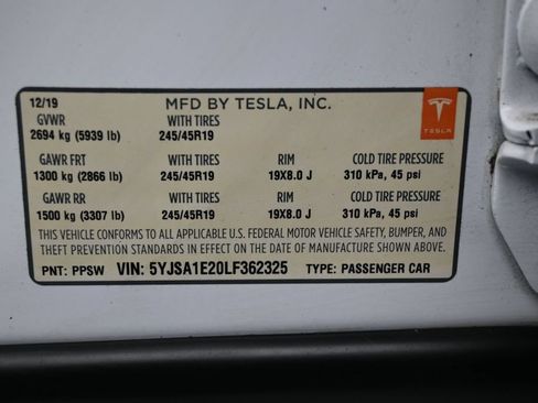 Used 2020 Tesla Model S Long Range Plus AWD/4WD image 4