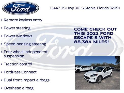 Certified 2022 Ford Escape S image 22