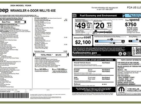 Used 2024 Jeep Wrangler Unlimited image 2