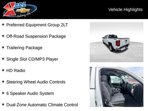 Used 2018 Chevrolet Silverado 1500 LT w/ All Star Edition AWD/4WD image 2