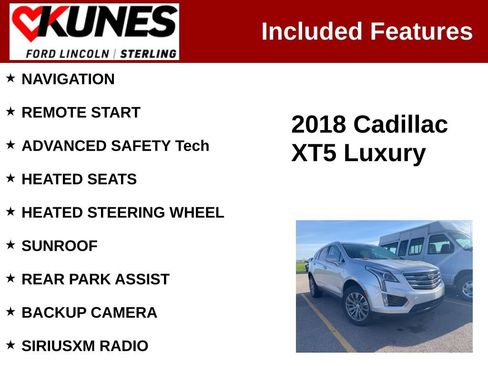 Used 2018 Cadillac XT5 Luxury w/ Driver Awareness Package image 2