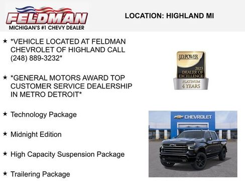 New 2026 Chevrolet Silverado 1500 High Country w/ Midnight Edition image 3