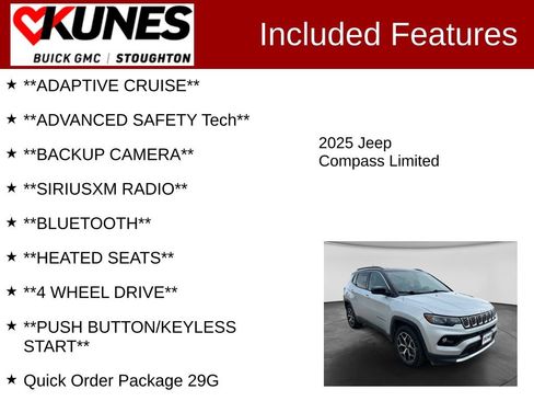 Used 2025 Jeep Compass Limited AWD/4WD image 2