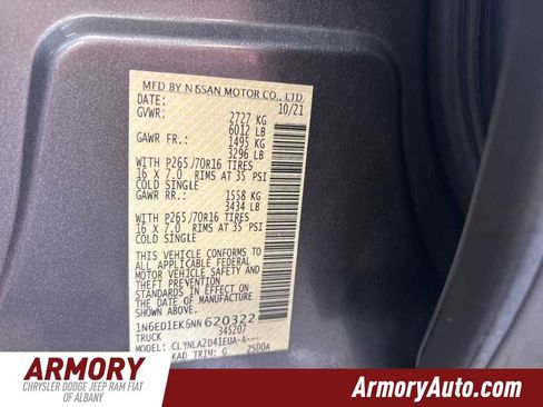 Used 2022 Nissan Frontier S w/ Technology Package image 38