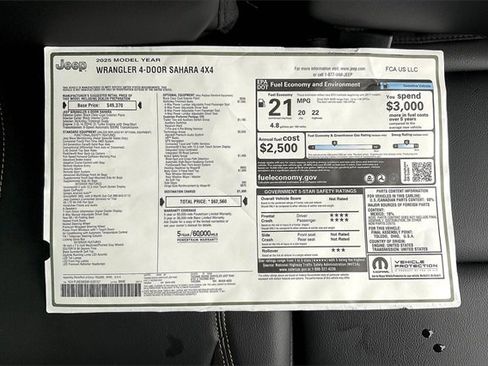 New 2025 Jeep Wrangler Sahara w/ Safety Group image 14