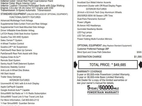 Used 2018 Jeep Grand Cherokee Overland image 2