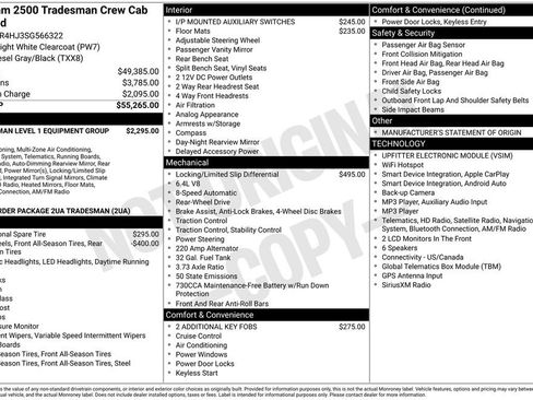 New 2025 RAM 2500 Tradesman RWD image 7