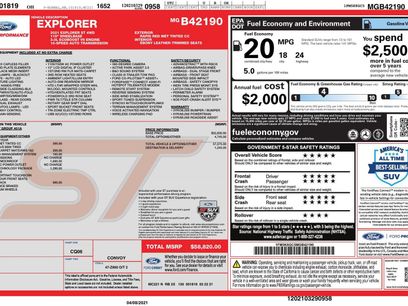 Used 2021 Ford Explorer ST w/ Equipment Group 401A