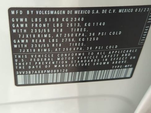 Certified 2023 Volkswagen Tiguan SE image 35