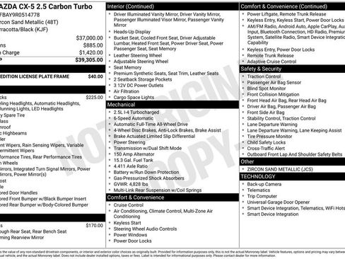 Used 2024 MAZDA CX-5 Carbon Edition AWD/4WD image 12