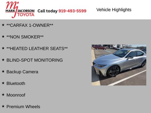 Used 2024 Lexus IS 300 F Sport w/ Accessory Package image 7