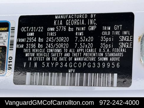 Used 2023 Kia Telluride EX w/ EX Captain's Chair Package FWD image 37