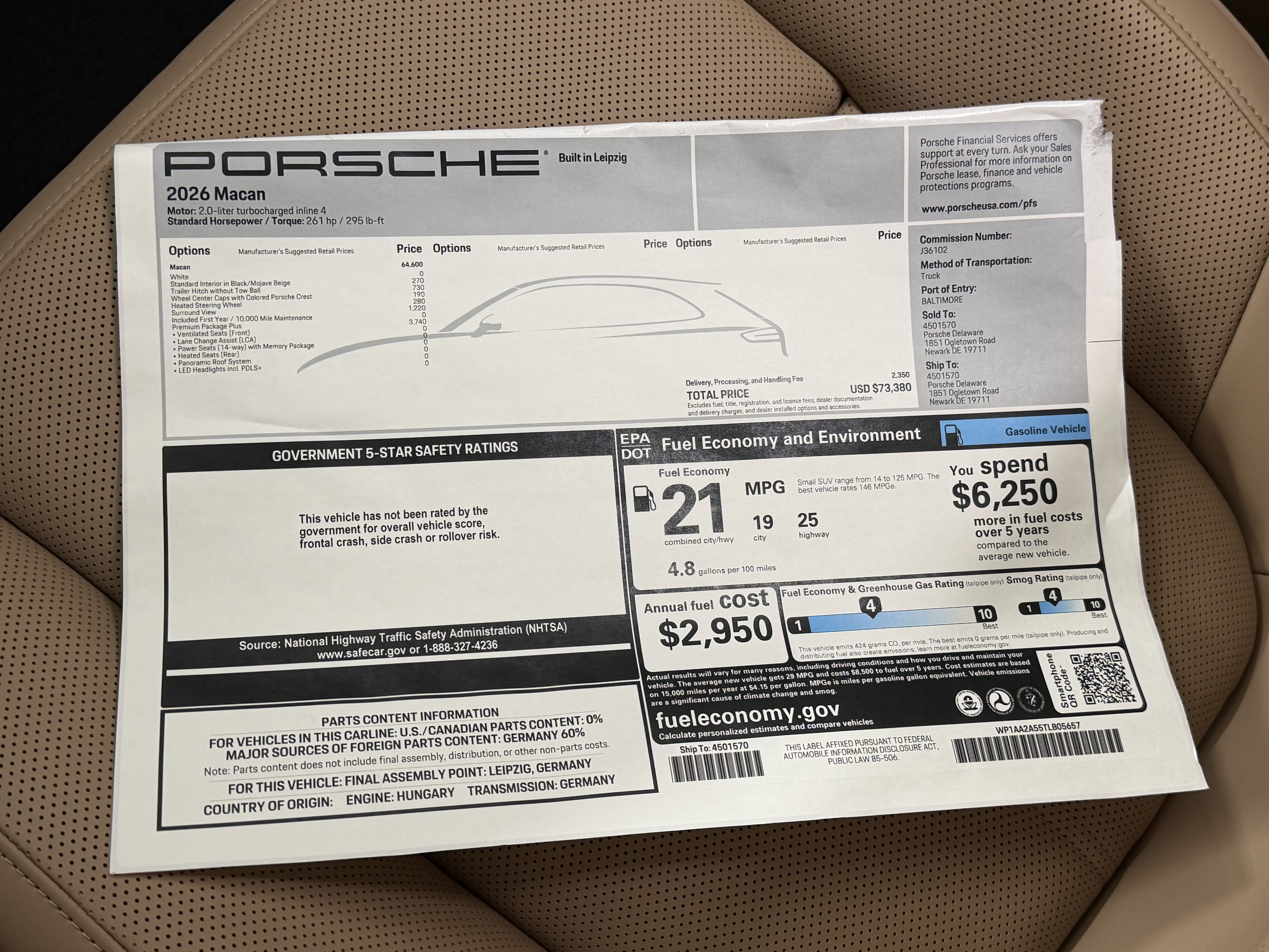 Certified 2026 Porsche Macan AWD/4WD image 54